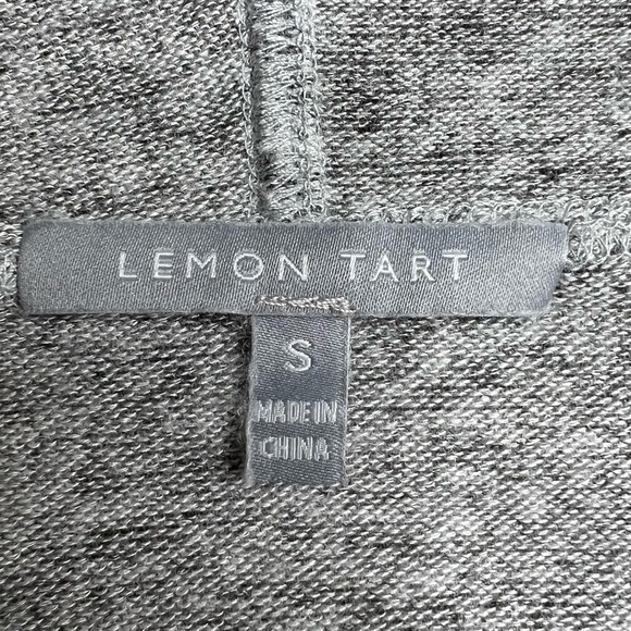 Lemon Tart Womens Small Gray Super Soft Lightweight Comfy Knit Hoodie - Picture 9 of 11